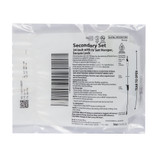 ICU Secondary IV Administration Set Gravity Without Ports 15 Drops / mL Drip Rate Without Filter 37 Inch Tubing Solution, SF3258-15H, Case of 50