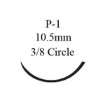 Nonabsorbable Suture with Needle Prolene™ Polypropylene P-1 3/8 Circle Precision Reverse Cutting Needle Size 6 - 0 Monofilament 8697G Box of 12 8697G Prolene™ 3277_BX