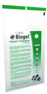 Surgical Underglove Biogel® Indicator™ Underglove Size 8 Sterile Latex Standard Cuff Length Smooth Green Not Chemo Approved 31280 Box of 50 31280 Biogel® Indicator™ Underglove 359959_BX Surgical Underglove Biogel® Indicator™ Underglove Size 8 Sterile Latex Standard Cuff Length Smooth Green Not Chemo Approved 31280 Box of 50 31280 Biogel® Indicator™ Underglove 359959_BX