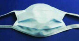 Surgical Mask Cardinal Health™ Pleated Tie Closure One Size White NonSterile ASTM Level 1 Adult AT73035 Case of 300 AT73035 Cardinal Health™ 296225_CS