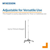drive Disposable IV Stand Floor Stand 2 Hooks 5 Legs with Casters, MS391520, Pack of 1