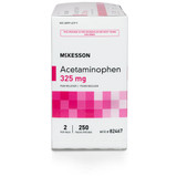 McKesson Pain Relief 325 mg Strength Acetaminophen Unit Dose Tablet 250 per Box, 82467, Box of 250