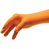 NitriDerm Ultra Orange Exam Glove Medium NonSterile Nitrile Standard Cuff Length Fully Textured Orange Chemo Tested / Fentanyl Tested, 199200, Box of 100