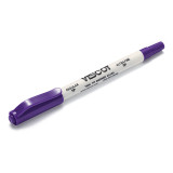 Skin Marker with Ruler Viscot® Twin Tip Gentian Violet / Gentian Violet Ink Full Size Dual Tip, Regular / Ultra Fine Sterile 1425SR-100 Case of 100 1425SR-100 Viscot® Twin Tip 811206_CS