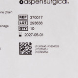 McKesson Brand Wound Drain Tube Round Type With Trocar Round Perforated Channel Type 10 Fr. Size Sterile, 370017, Case of 10
