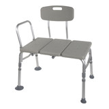 McKesson Knocked Down Bath Transfer Bench Removable Arm Rail 17-1/2 to 22-1/2 Inch Seat Height 400 lbs. Weight Capacity 146-12011KD-1 Pack of 1