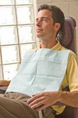 Dental Bib Aqua-Guard® 16-1/2 W x 19 L Inch White NonSterile 16169 Case of 4 16169 Aqua-Guard® 514741_CS