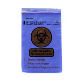 Specimen Transport Bag with Document Pouch McKesson 6 x 9 Inch Zip Closure Biohazard Symbol / Storage Instructions NonSterile 79-LAB20609BE Pack of 1 79-LAB20609BE McKesson 524353_PK