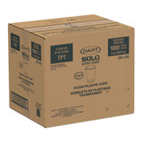 Solo Ultra Clear 7 oz. Plastic Drinking Cup Translucent Disposable, TP7, Sleeve of 50