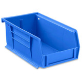 Stackable Storage Bin Uline Blue Plastic 3 x 4 x 7-1/2 Inch S-12414BLU Uline® 927910_BX