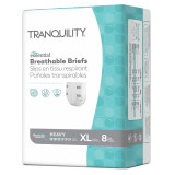 Unisex Adult Incontinence Brief Tranquility® Essential X-Large Disposable Heavy Absorbency 2747 Bag of 8 2747 Tranquility® Essential 1198169_BG
