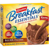 Carnation Breakfast Essentials Oral Supplement Rich Milk Chocolate Flavor Powder 1.26 oz. Individual Packet, 10050000530325, Pack of 1