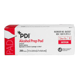 PDI Alcohol Prep Pad 70% Strength Isopropyl Alcohol Individual Packet Medium Sterile, B60307, Pack of 1