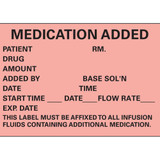 Pre-Printed Label Timemed Anesthesia Label Fluorescent Red Paper Medication Added Black Medication Instruction 1-3/4 x 2-1/2 Inch N-200 Roll of 1 N-200 Timemed 42493_RL