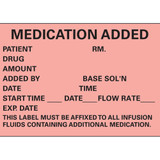Timemed Pre-Printed Label Anesthesia Label Fluorescent Red Paper Medication Added Black Medication Instruction 1-3/4 X 2-1/2 Inch, N-200, Roll of 1