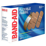 Band-Aid Adhesive Strip Fabric Tan 1 X 3 Inch Sterile, 100444400, Pack of 1