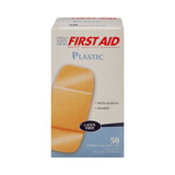 American White Cross First Aid Adhesive Strip Plastic Tan 2 X 4 Inch Sterile, 1070033, Pack of 1