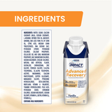 Oral Supplement Impact Advanced Recovery Vanilla Flavor Liquid 8.45 oz. Carton 00043900943114 Case of 10 Oral Supplement Impact Advanced Recovery Vanilla Flavor Liquid 8.45 oz. Carton 00043900943114 Case of 10