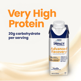 Oral Supplement Impact Advanced Recovery® Vanilla Flavor Liquid 8.45 oz. Carton 00043900943114 Case of 10 00043900943114 Impact Advanced Recovery® 1196661_CS Oral Supplement Impact Advanced Recovery® Vanilla Flavor Liquid 8.45 oz. Carton 00043900943114 Case of 10 00043900943114 Impact Advanced Recovery® 1196661_CS