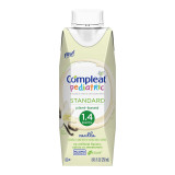 Pediatric Oral Supplement Compleat® Pediatric Standard 1.4 Cal Vanilla Flavor 8.45 oz. Carton Liquid Plant Based Food Allergies 00043900103563 Case of 24 00043900103563 Compleat® Pediatric Standard 1.4 Cal 1207051_CS