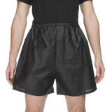 Exam Shorts Reflections™ Large / X-Large Black Spunbond Polypropylene Adult Disposable 900532 Pack of 1 900532 Reflections™ 776037_EA