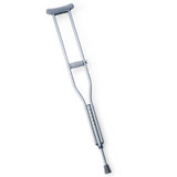 Underarm Crutches Aluminum Frame Adult 300 lbs. Weight Capacity Push Button Adjustment MDSV80535 Case of 8