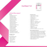 CaviWipes 2.0 Surface Disinfectant Premoistened Manual Pull Wipe 65 Count Canister Alcohol Scent NonSterile, 14-1150, Pack of 1