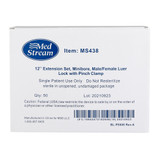 McKesson IV Extension Set Small Bore 12 Inch Tubing Without Filter, MS438, Box of 50
