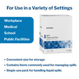 McKesson Bloodborne Pathogen Spill Kit, 16553, Case of 30