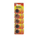 Excell Lithium Battery CR2032 Coin Cell 3V Disposable 1 Pack, CR2032, Box of 100