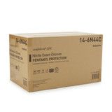 McKesson Confiderm LDC Exam Glove Medium NonSterile Nitrile Standard Cuff Length Fully Textured Blue Chemo Tested / Fentanyl Tested, 14-6N44C, Case of 2500
