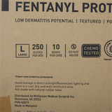 McKesson Confiderm LDC Exam Glove Large NonSterile Nitrile Standard Cuff Length Fully Textured Blue Chemo Tested / Fentanyl Tested, 14-6N46C, Case of 2500