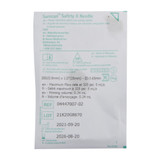 Surecan Safety II Huber Needle Infusion Set 20 Gauge 1 Inch 7-1/2 Inch Tubing Without Port, 4447007-02, Box of 20