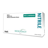 Micro-Touch Nitrile Exam Glove Small NonSterile Nitrile Standard Cuff Length Textured Fingertips Blue Chemo Tested, 6034301, Case of 10