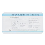 Nexiva Closed IV Catheter 22 Gauge 1 Inch Vialon Biomaterial Winged Hub Blood Control, 383512, Box of 20