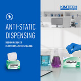 Kimtech Science Kimwipes Delicate Task Wipe Light Duty 286 Count Dispenser Box 4 X 8-1/5 Inch NonSterile Disposable, 34155, Box of 286