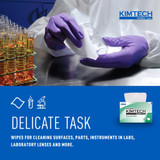Kimtech Science Kimwipes Delicate Task Wipe Light Duty 286 Count Dispenser Box 4 X 8-1/5 Inch NonSterile Disposable, 34155, Case of 17160