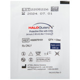 HaloGUARD Antimicrobial Protective Disc CHG (Chlorhexidine Glutonate) 3/4 Inch Disc / 1.5 mm Hole Diameter Sterile, HG0075150, Case of 400