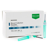 McKesson Safety Blood Collection Needle 21 G x 1'', Conventional, Sterile, 16-NBC21G1, Case of 1000