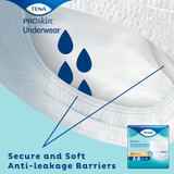 TENA ProSkin Plus Absorbent Underwear Pull On with Tear Away Seams Adult Medium Unisex Disposable Moderate Absorbency, 72632, Pack of 20