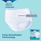TENA ProSkin Plus Absorbent Underwear Pull On with Tear Away Seams Adult Medium Unisex Disposable Moderate Absorbency, 72632, Case of 80