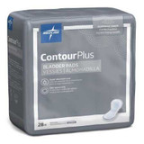 Bladder Control Pad Contour Plus Ultimate 8 x 17 Inch Heavy Absorbency Superabsorbant Core One Size BCPE03 Bag of 28 BCPE03 Contour Plus Ultimate 1014380_BG
