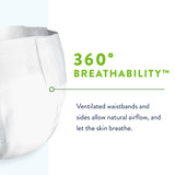 Prevail Per-Fit 360° Incontinence Brief Adult Size 1 Unisex Disposable Heavy Absorbency, PFNG-012/2, Case of 80