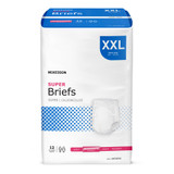 McKesson Incontinence Brief Adult 2X-Large Unisex Disposable Moderate Absorbency, BR30646, Bag of 12
