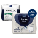 Abena Premium Pants M3 Absorbent Underwear Pull On with Tear Away Seams Adult Medium Unisex Disposable Heavy Absorbency, 1000021324, Case of 90