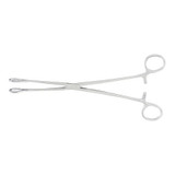 Sponge Forceps McKesson Argent™ Foerster 9-1/2 Inch Length Surgical Grade Stainless Steel NonSterile Ratchet Lock Finger Ring Handle Straight Serrated Tips 43-1-577 Pack of 1 43-1-577 McKesson Argent™ 487404_EA