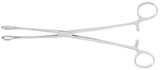 Sponge Forceps McKesson Argent Foerster 9-1/2 Inch Length Surgical Grade Stainless Steel NonSterile Ratchet Lock Finger Ring Handle Straight Serrated Tips 43-1-577 Pack of 1