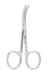 Suture Scissors McKesson Argent™ Shortbent 3-1/2 Inch Surgical Grade German Stainless Steel NonSterile Finger Ring Handle Curved Blunt Tip / Blunt Tip 43-1-101 Pack of 1 43-1-101 McKesson Argent™ 1110143_EA