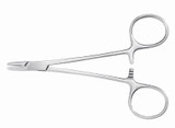 Needle Holder McKesson 4-3/4 in Length Serrated Jaws Finger Ring Handle 43-2-826 Pack of 1