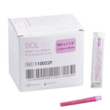 SOL-M Blunt Fill Needle 18 Gauge Blunt, 110022F, Case of 1000